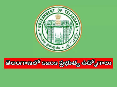 TS Govt Jobs: తెలంగాణలో 5203 ప్రభుత్వ ఉద్యోగాలు.. నోటిఫికేషన్లు విడుదల.. విభాగాల వారీగా ఖాళీల వివరాలివే