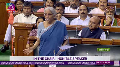 Nirmala Sitharaman: ಭಾರತವು ಆರ್ಥಿಕ ಹಿಂಜರಿತಕ್ಕೆ ಒಳಗಾಗುವ ಪ್ರಶ್ನೆಯೇ ಇಲ್ಲ-ನಿರ್ಮಲಾ ಸೀತಾರಾಮನ್‌; ಲೋಕಸಭೆಯಿಂದ ಹೊರನಡೆದ ಕಾಂಗ್ರೆಸ್‌ ಸಂಸದರು