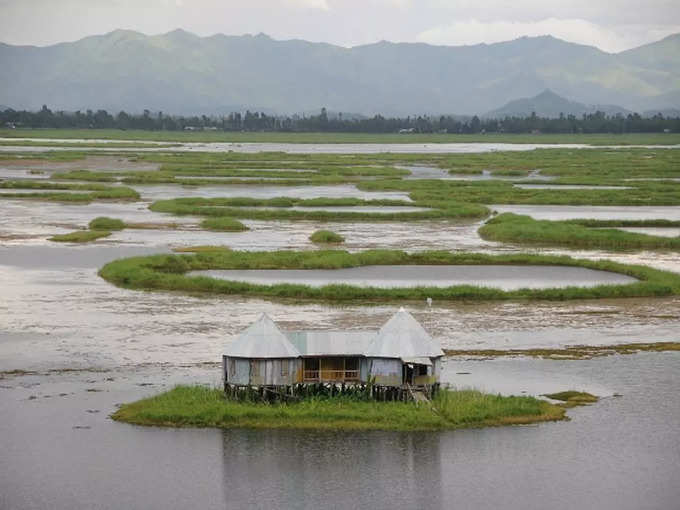 भारत में तैरता हुआ गांव - Floating village in India