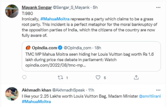 Did Mahua Moitra Hide Her Louis Vuitton Bag Worth Rs 1.6 Lakh in
