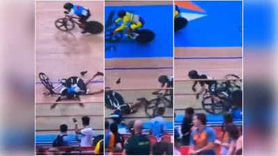 Indian Cyclist పై దూసుకెళ్లిన న్యూజిలాండ్ సైక్లిస్ట్.. వీడియో వైరల్