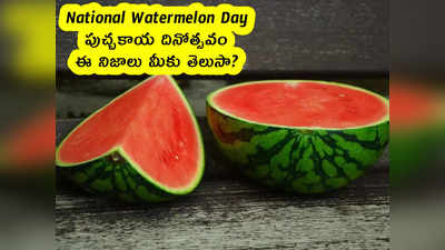 National Watermelon Day : పుచ్చకాయ దినోత్సవం.. ఈ నిజాలు మీకు తెలుసా?