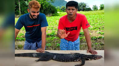 പെരുമ്പാമ്പിനെ ചുട്ടു, കോഴിമുട്ട ലാവയിൽ പുഴുങ്ങി; ഉടുമ്പ് ബാ‍ർബിക്യൂവുമായി വീണ്ടും ഫിറോസ് ചുട്ടിപ്പാറ