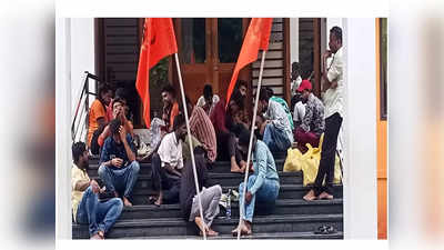 നേതാക്കൾക്കെതിരേ നടപടി വേണം; കാസർകോട് ബിജെപി ഓഫീസ് ഉപരോധിച്ച് പ്രവർത്തകർ