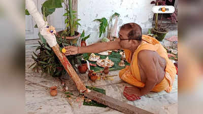 Durga Puja 2022: দুর্গা পুজোর ঢাকে কাঠি, কোচবিহারে পুজোর আমেজ