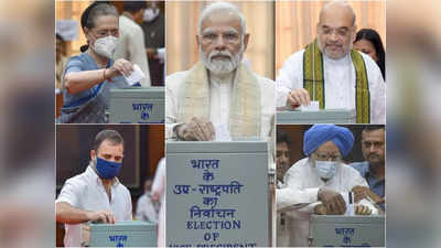 उपराष्ट्रपति चुनाव : पीएम मोदी, मनमोहन सिंह, अमित शाह, सोनिया गांधी समेत कई सांसदों ने किया मतदान, शाम को आएगा रिजल्ट