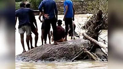 കല്ലടയാറ്റിൽ അതിശക്തമായ ഒഴുക്കിൽപ്പെട്ട് 65കാരി; പാറയിൽ പിടിച്ചുകിടന്നു, സതിയമ്മക്കിത് രണ്ടാം ജന്മം, വീഡിയോ കാണാം