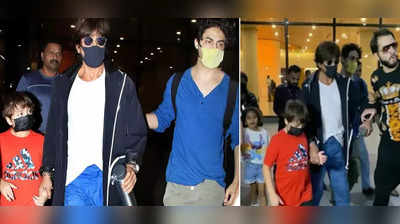 એરપોર્ટ પર ફેનનું વર્તન જોઈને સ્તબ્ધ થઈ ગયો Shah Rukh Khan, દીકરો Aryan Khan સાચવતો જોવા મળ્યો