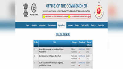 Govt Jobs 2022: महिला आणि बालविकास विभागात भरती, बारावी उत्तीर्णांना नोकरीची संधी