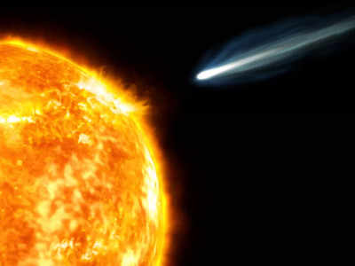 Comet Dying: अंतरिक्ष में मरता हुआ धूमकेतु  कैमरे में हुआ कैद, सूर्य के अंदर क्रैश होकर लगा लिया मौत को गले