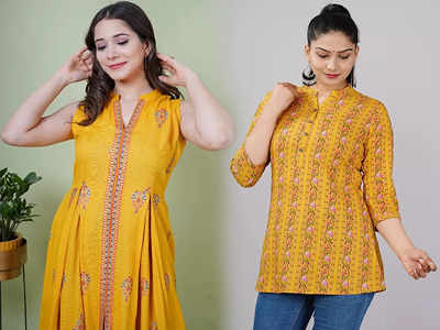 Great Freedom Festival Sale : पीले रंग की Kurti पहनना होता है शुभ, सेल में ऑफर्स पर खरीदकर बनाएं लकी चार्म