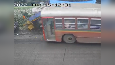 VIDEO : थरारक अपघात! ब्रेक अचानक फेल; ७ गाड्या चिरडल्या, दोघे जखमी