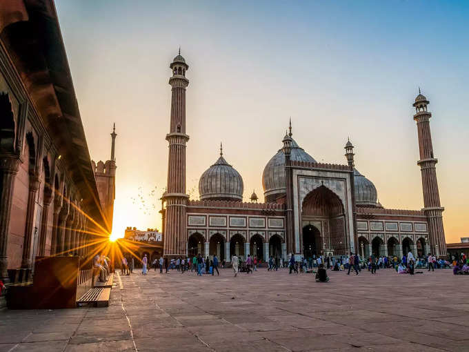 चांदनी चौक पर जामा मस्जिद - Jama Masjid At Chandni Chowk