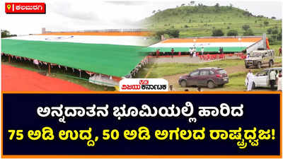 75th Independence Day: ಕಮಲಾಪುರದ ಕುದುರೆಮುಖ ಪರ್ವತದಲ್ಲಿ ಅನಾವರಣಗೊಂಡ ಬೃಹತ್‌ ರಾಷ್ಟ್ರಧ್ವಜ! 