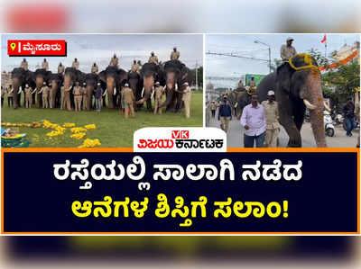 Mysuru Dasara: ದಸರಾ ಗಜಪಡೆ ತಾಲೀಮು ಆರಂಭ! ಸಾಲಾಗಿ ಹೋಗುತ್ತಿದ್ದ ಆನೆಗಳ ಕಣ್ತುಂಬಿಕೊಂಡ ಜನ