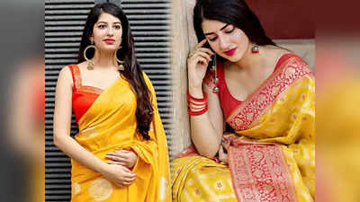 Saree for Women : जन्माष्टमी के दिन पहनें पीले रंग की सिल्क साड़ी, किसी भी शुभ मौके पर कर सकती हैं स्टाइल