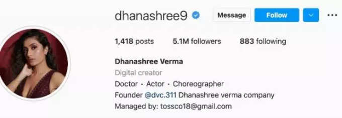 Dhanashree Post