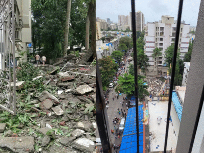 Mumbai building collapse: ताश के पत्तों की तरह ढही चार मंजिला इमारत, मुंबई के बरीवली में बड़ा हादसा