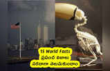 15 World Facts : ప్రపంచ నిజాలు.. సరదాగా తెలుసుకుందాం