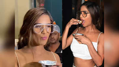 ​Poonam Pandey: ठेले पर पानी पूरी खाती नजर आईं पूनम पांडे, एक्सप्रेशंस देख लोग बोले- नौटंकी तो कोई आप से सीखें