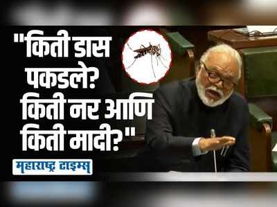 विधानसभेत भुजबळांनी विचारली डासांची आकडेवारी, तानाजी सावंतांनी हातच जोडले