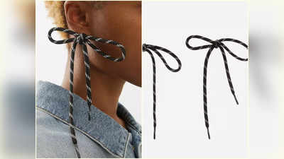 Shoelace Earrings: বাজার কাঁপাচ্ছে জুতোর ফিতে থেকে তৈরি কানের দুল! দাম শুনলে মাথা ঘুরে যাবে আপনার!!