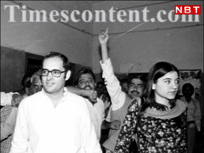 26 फरवरी 1979 को संजय और मेनका गांधी।