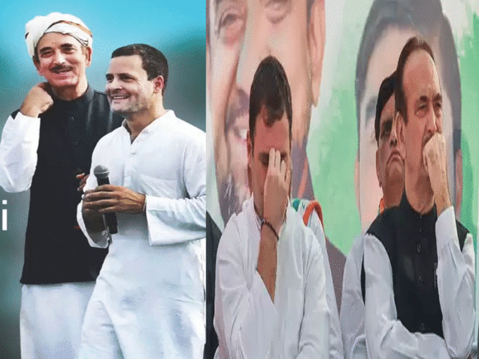 ghulam nabi azad with rahul gandhi