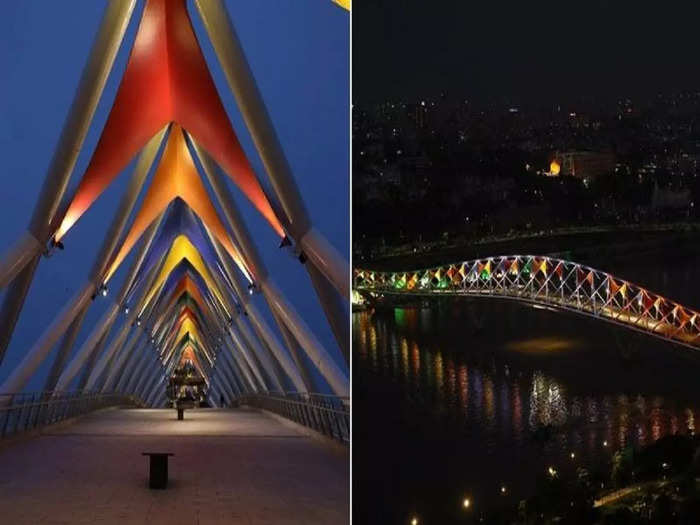 atal bridge ahmedabad open for public heres all about sabarmati riverfront foot over bridge