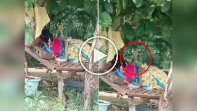 OMG Video: महिलेच्या अंगावर साप चढला पण दंश केला नाही, कारण ऐकून व्हाल शॉक