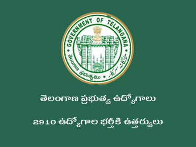 Telangana Govt Jobs: తెలంగాణలో 2910 ప్రభుత్వ ఉద్యోగాలు.. విభాగాల వారీగా ఖాళీల వివరాలివే.. ఉత్తర్వులు జారీ చేసిన ప్రభుత్వం