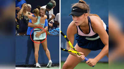 Sara Bejlek US Open: टेनिस स्टार के पिता और कोच की हरकत पर भड़के लोग, आप ही तय करें ये गुड टच है या बैड टच