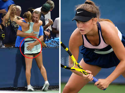 Sara Bejlek US Open: टेनिस स्टार के पिता और कोच की हरकत पर भड़के लोग, आप ही तय करें ये गुड टच है या बैड टच