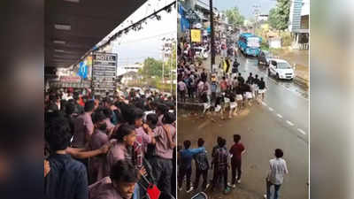 ഓണാഘോഷത്തിൽ മുണ്ടുടുത്തെത്തി, നടുറോഡിൽ ചേരി ചിരിഞ്ഞ് തല്ല്, മലപ്പുറത്ത് പ്ലസ് വൺ വിദ്യാർത്ഥികൾ തമ്മിൾ ഏറ്റുമുട്ടി, വിഡ‍ിയോ കാണാം