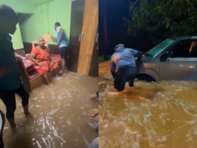 Pune Rain : शिरुरमध्ये ढगफुटी सदृश पाऊस, नागरिकांच्या घरात पाणी, वाहने गेली वाहून
