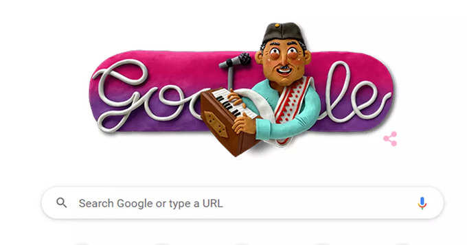 Google pays tribute to Bhupen Hazarika with a doodle
