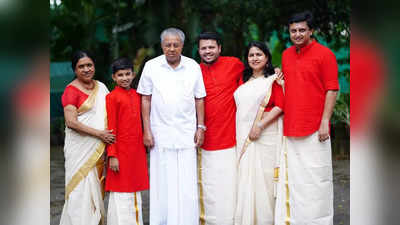 Pinarayi Vijayan Onam:ഓണക്കോടി അണിഞ്ഞ് കുടുംബത്തോടൊപ്പം മുഖ്യമന്ത്രി, ചിത്രം പങ്കുവെച്ച് മുഹമ്മദ് റിയാസ്