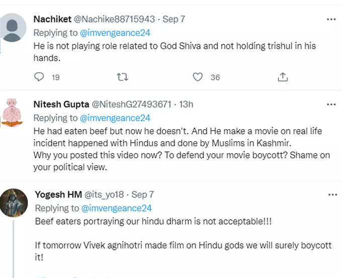 Comments on Vivek Agnihotris Beef Video