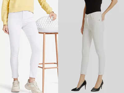 Ladies Jeans : इन व्हाइट जींस को पहनकर ट्रेंडी दिख सकती हैं आप, डार्क कलर टॉप के साथ देंगी बेस्ट आउटफिट