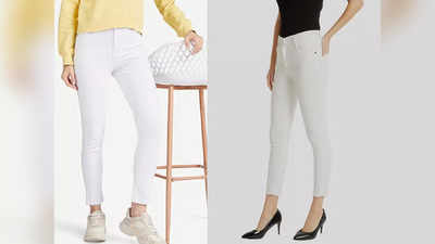 Ladies Jeans : इन व्हाइट जींस को पहनकर ट्रेंडी दिख सकती हैं आप, डार्क कलर टॉप के साथ देंगी बेस्ट आउटफिट