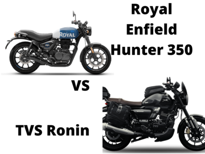 TVS Ronin vs Royal Enfield Hunter 350 சிறந்த என்ட்ரி லெவல் கஃபே பைக் எது?