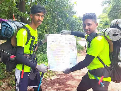 കയ്യിൽ അഞ്ചു പൈസയില്ല, പണിയെടുത്തും രാജ്യം കറങ്ങാൻ ഒരുക്കം; കാല്‍നട യാത്ര പുറപ്പെട്ട് രണ്ട് വിദ്യാർഥികൾ