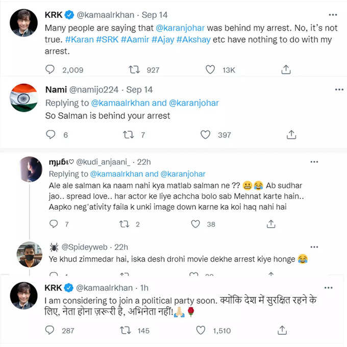 krk tweets