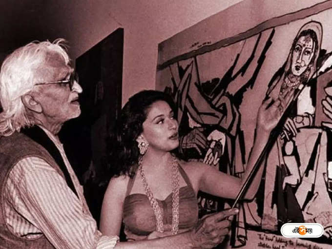 M F Husain Admired Madhuri Dixit Painter Booked Entire Movie Theater To Watch Aaja Nachle