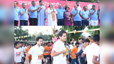 दिल्ली की झुग्गी-बस्तियों के बच्चों ने ‘प्रधानमंत्री क्रॉस कंट्री रेस’ में हिस्सा लिया