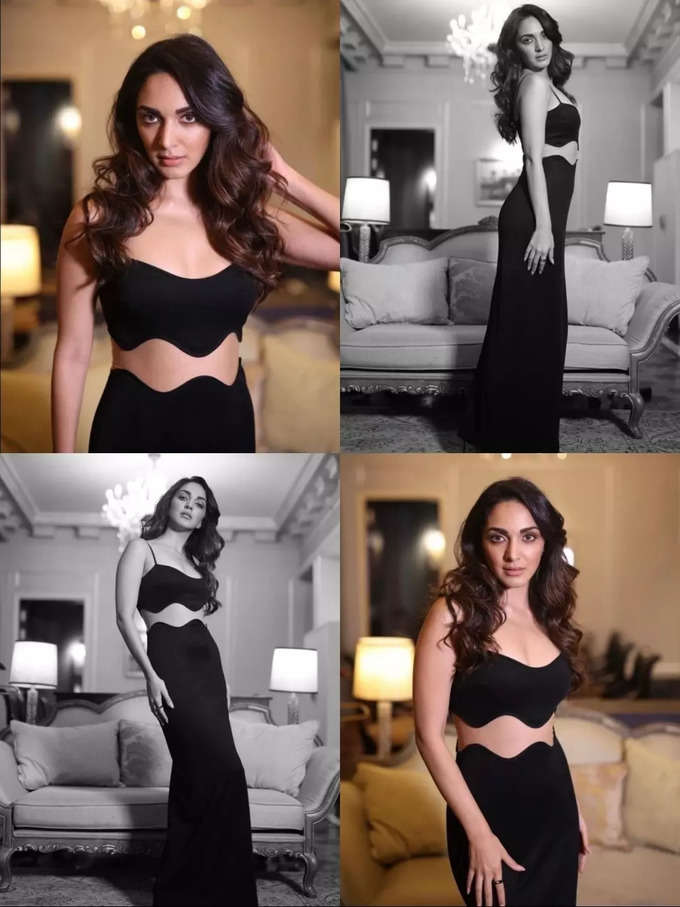 Kiara Advani Black Dress