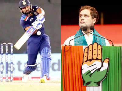 Rohit Sharma Rahul Gandhi : রোহিত শর্মার সঙ্গে টি-২০ বিশ্বকাপে ওপেন করবেন রাহুল গান্ধী! মুখ ফসকে ট্রোলড সঞ্চালক