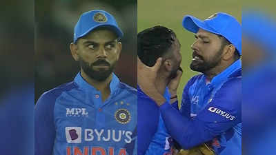 Rohit Sharma Video: दिनेश कार्तिक की गर्दन पकड़ी तो कई बार गुस्से में दिखे रोहित, फ्रस्ट्रेशन का वीडियो वायरल