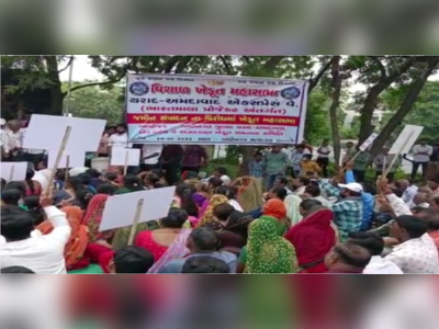ભારતમાલા પ્રોજેક્ટનો વિરોધ: ગાંધીનગર સત્યાગ્રહ છાવણીએ અસરગ્રસ્ત ખેડૂતોએ પડાવ નાંખ્યા
