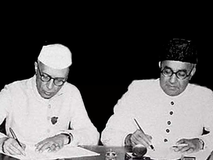 नेहरू और लियाकत अली खान